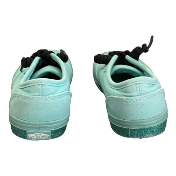 Vans Green Slip On Pull Tie Green Glitter Shoes Size 12 - Picture 5 of 8